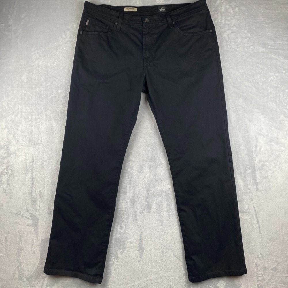AG Adriano Goldschmied Pants Mens 38x34 Protege Straight Twill 5 Pocket Black